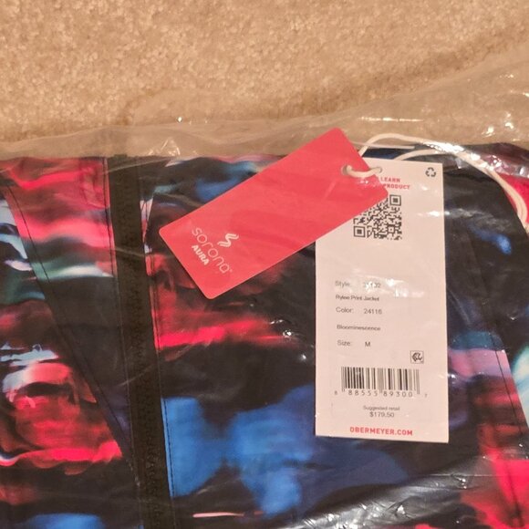 Obermeyer Rylee Print‎ Jacket, Teen Med 10-12 Color Bloominescense, NEW Hooded - Picture 16 of 16